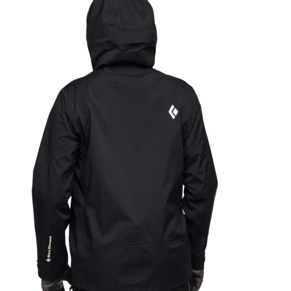Black Diamond Recon LT Stretch Shell in black. Men’s Size Medium - Picture 2 of 3